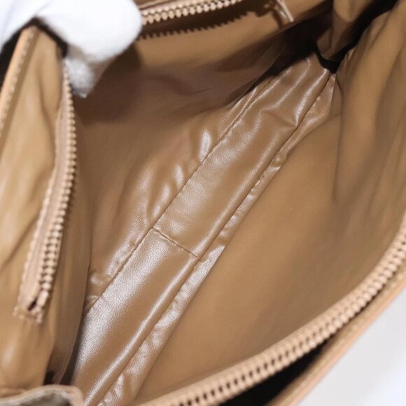 CELINE Macadam Canvas Hand Bag Beige Gold Auth 122202 - Picture 12 of 15